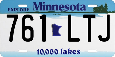 MN license plate 761LTJ