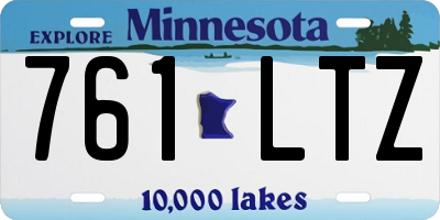 MN license plate 761LTZ