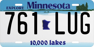 MN license plate 761LUG