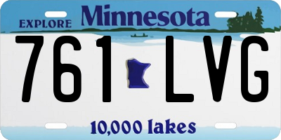 MN license plate 761LVG