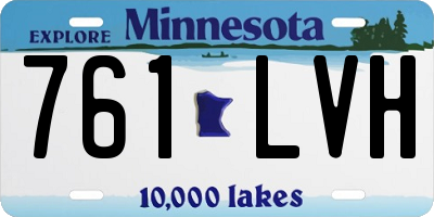 MN license plate 761LVH