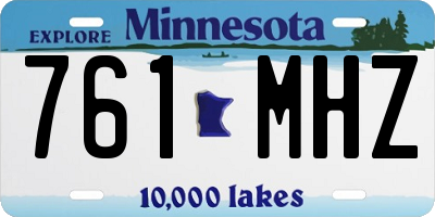 MN license plate 761MHZ