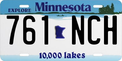 MN license plate 761NCH
