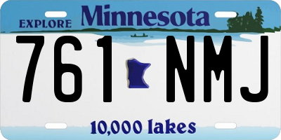MN license plate 761NMJ