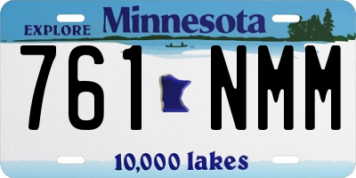 MN license plate 761NMM