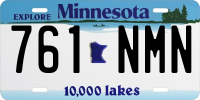 MN license plate 761NMN