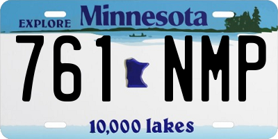 MN license plate 761NMP