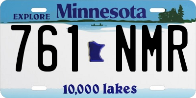 MN license plate 761NMR