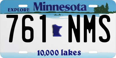 MN license plate 761NMS