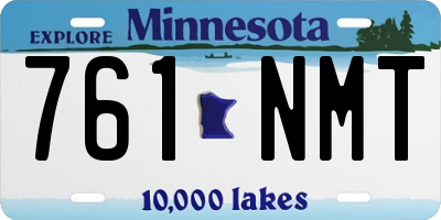 MN license plate 761NMT