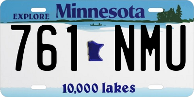 MN license plate 761NMU