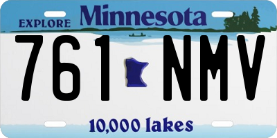 MN license plate 761NMV