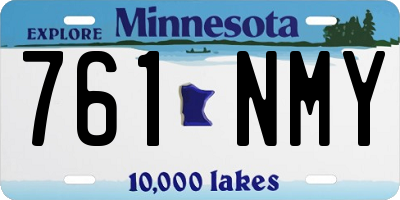MN license plate 761NMY