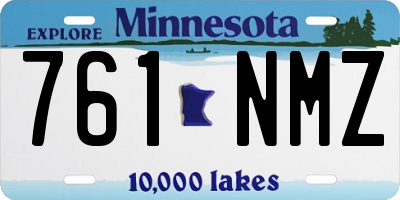 MN license plate 761NMZ