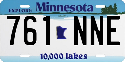 MN license plate 761NNE