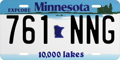 MN license plate 761NNG