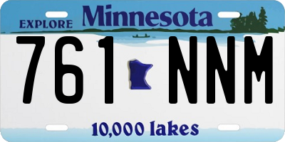 MN license plate 761NNM