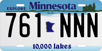 MN license plate 761NNN