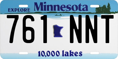 MN license plate 761NNT