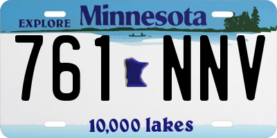 MN license plate 761NNV