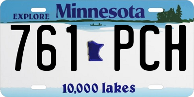 MN license plate 761PCH