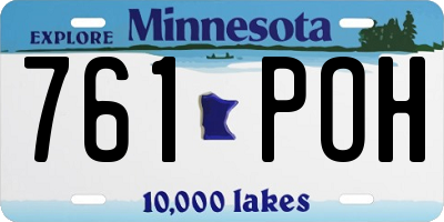 MN license plate 761POH