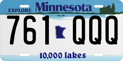 MN license plate 761QQQ