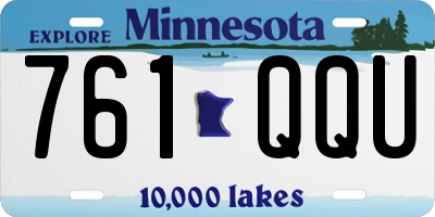 MN license plate 761QQU