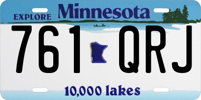 MN license plate 761QRJ