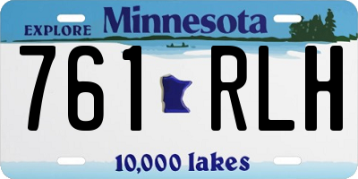 MN license plate 761RLH