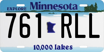 MN license plate 761RLL