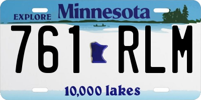 MN license plate 761RLM