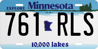 MN license plate 761RLS