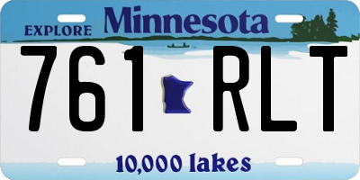 MN license plate 761RLT