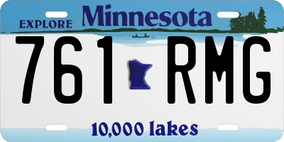MN license plate 761RMG