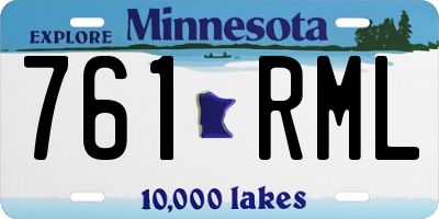 MN license plate 761RML