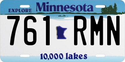 MN license plate 761RMN