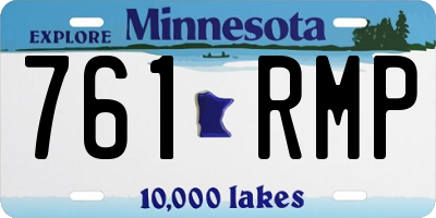 MN license plate 761RMP