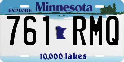 MN license plate 761RMQ