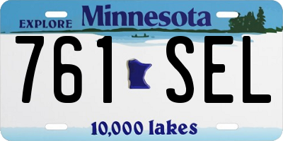MN license plate 761SEL
