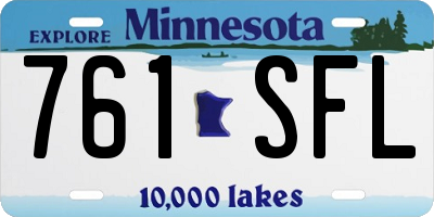 MN license plate 761SFL
