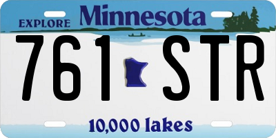 MN license plate 761STR