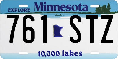 MN license plate 761STZ