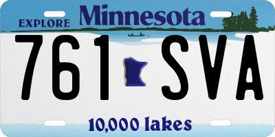 MN license plate 761SVA