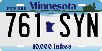 MN license plate 761SYN