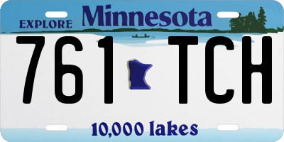 MN license plate 761TCH