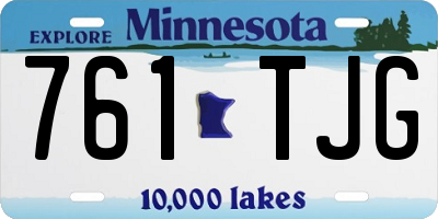 MN license plate 761TJG
