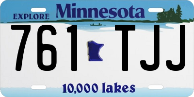 MN license plate 761TJJ