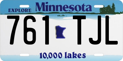 MN license plate 761TJL