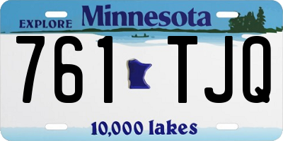 MN license plate 761TJQ